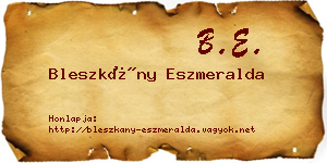 Bleszkány Eszmeralda névjegykártya